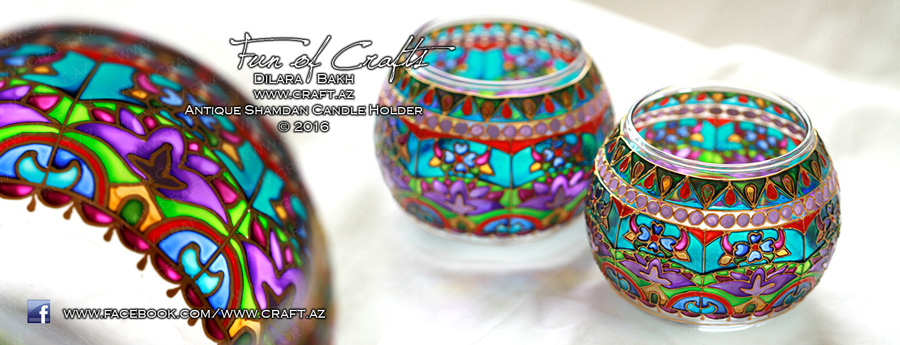handpainted candleholders