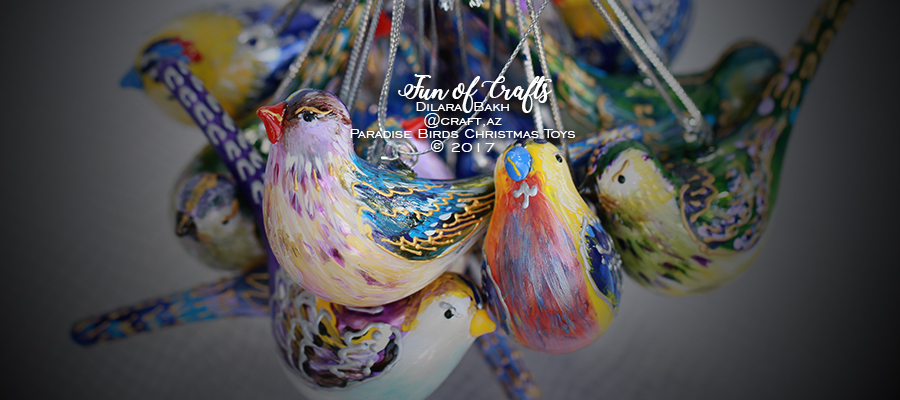 handpainted birds